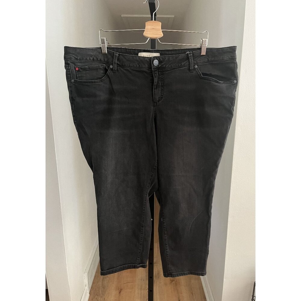 EUC Slink Jeans Curvy Black Denim Women's Plus